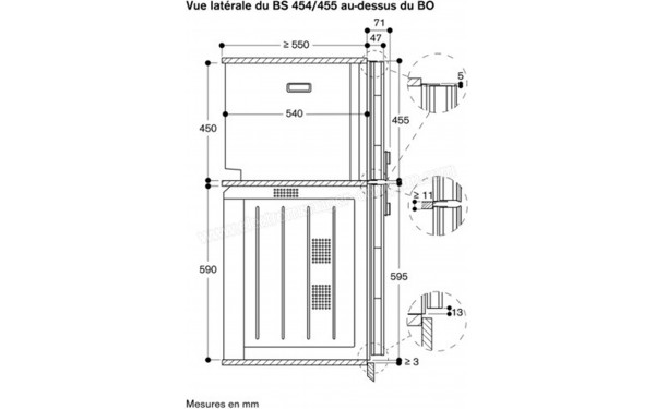 GAGGENAU BS454111 - Sch&eacute;ma technique
