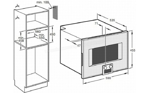 GAGGENAU BS455110 - Sch&eacute;ma technique