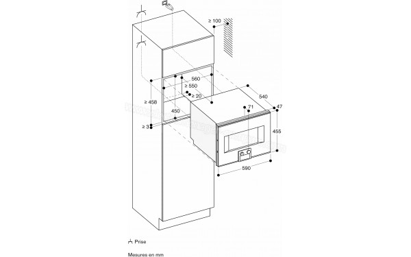 GAGGENAU BS455111 - Dimensions