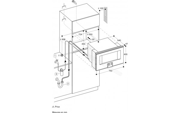 GAGGENAU BS484112 - Dimensions