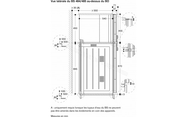 GAGGENAU BS484112 - Dimensions