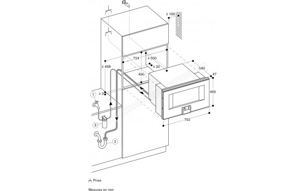 GAGGENAU BS485112 - Dimensions