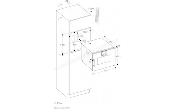 GAGGENAU BSP250101 - Dimensions