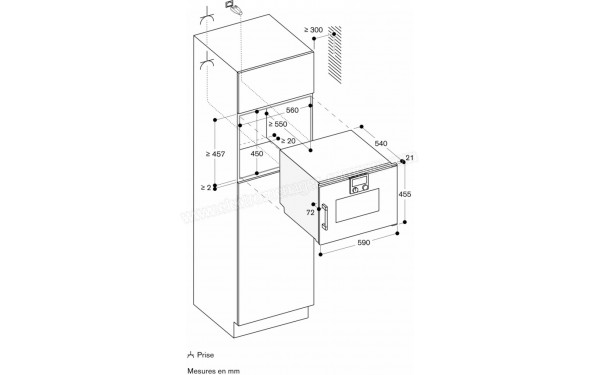 GAGGENAU BSP250131 - Dimensions