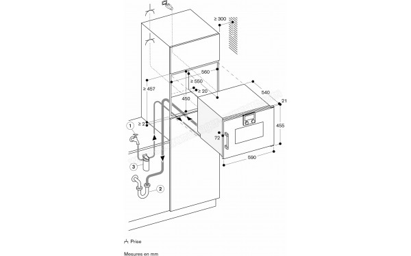 GAGGENAU BSP260101 - Dimensions