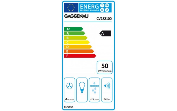 GAGGENAU CV282100 - &Eacute;tiquette &eacute;nergie