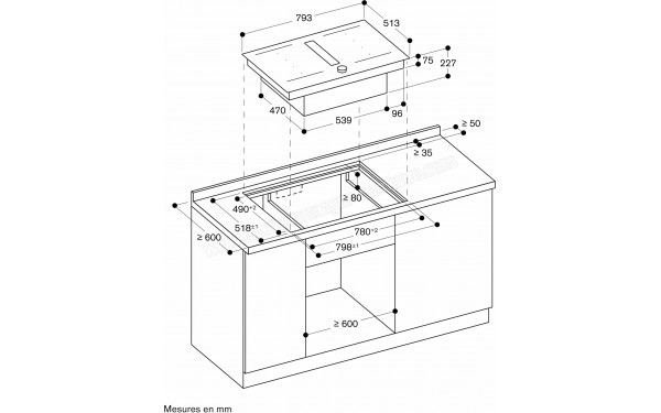 GAGGENAU CV282101M - Dimensions