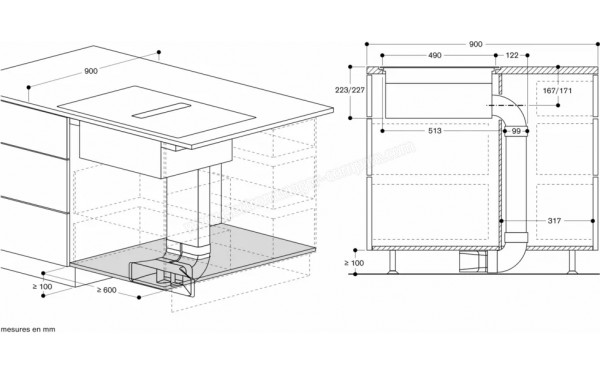GAGGENAU CV492105 - Dimensions
