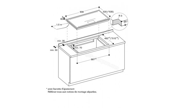 GAGGENAU CX492110 - Sch&eacute;ma technique