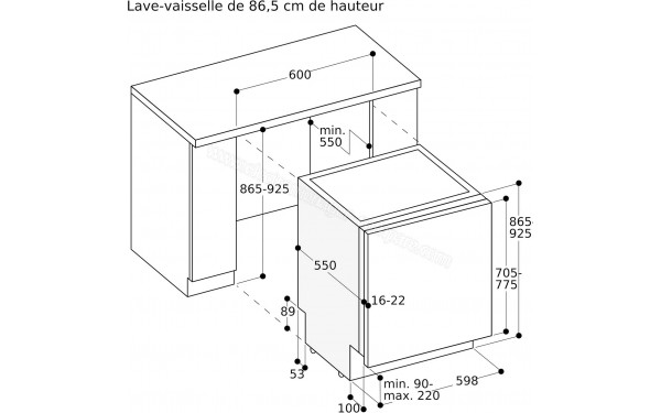 GAGGENAU DF481101 - Dimensions