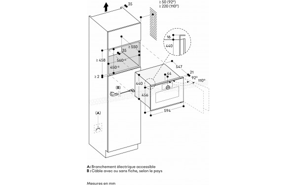 GAGGENAU GM251130 - Dimensions