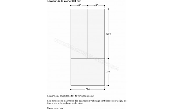 GAGGENAU RVY497190 - Dimensions