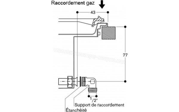 GAGGENAU VG231220 - Sch&eacute;ma technique