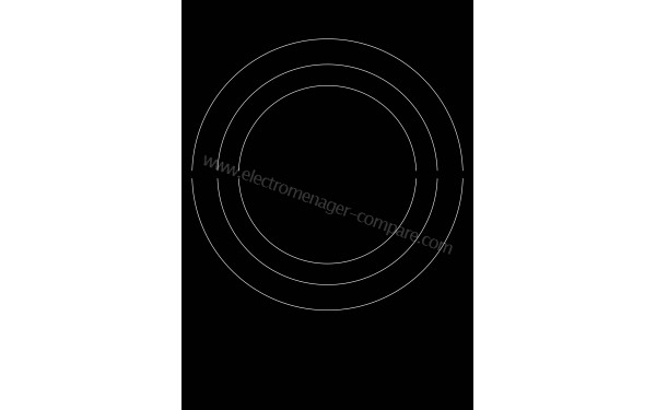 GAGGENAU VI414111 - Zoom sur le foyer &agrave; induction