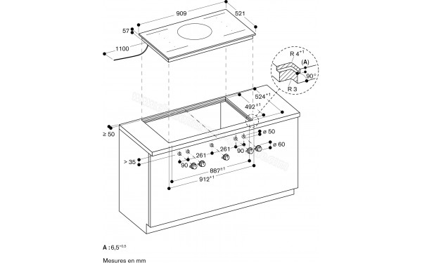 GAGGENAU VI492105 - Dimensions