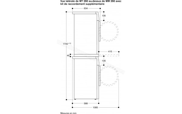 GAGGENAU WT260110 - Dimensions