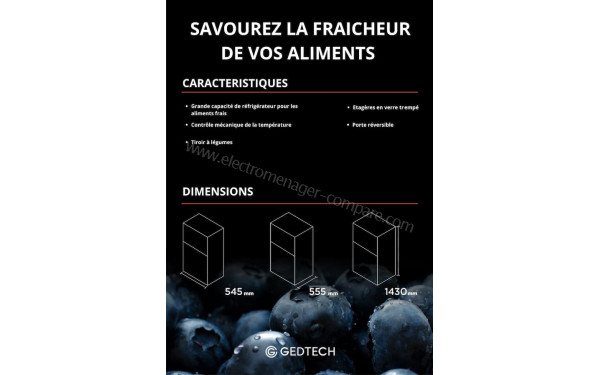 GEDTECH GE217DPSL - Dimensions