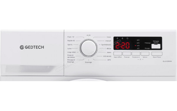 GEDTECH GLL91200WH - Panneau de commandes