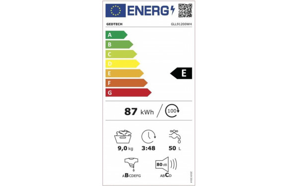 GEDTECH GLL91200WH - &Eacute;tiquette &eacute;nergie v2