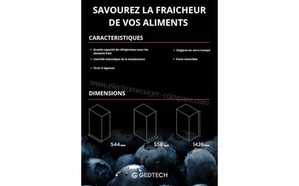 GEDTECH GSP230SL - Dimensions
