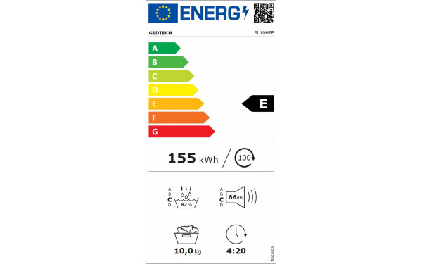 GEDTECH SL10HPE - &Eacute;tiquette &eacute;nergie v2