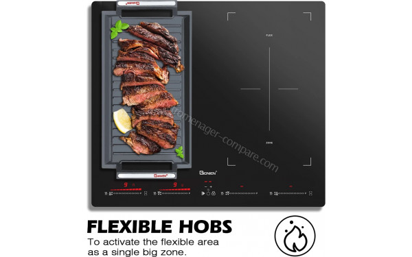 GIONIEN GITS724FIS - Zoom sur les foyers &agrave; induction
