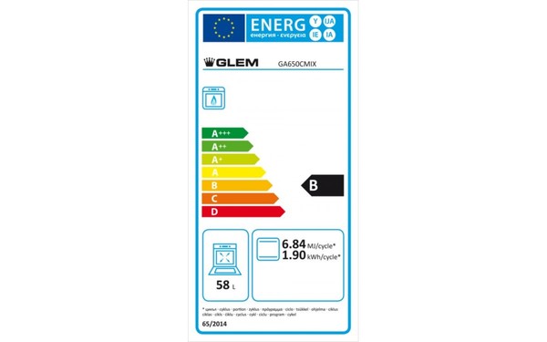 GLEM GA650CMIX - &Eacute;tiquette &eacute;nergie