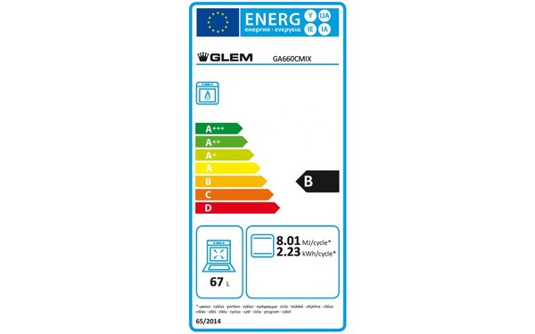 GLEM GA660CMIX - &Eacute;tiquette &eacute;nergie