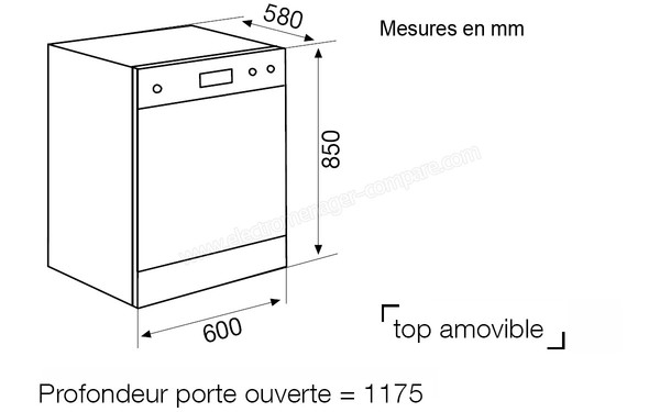 GLEM GDF324SI - Schema technique