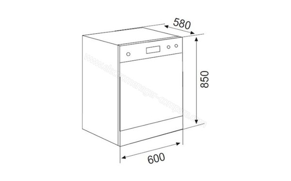 GLEM GDF324WH - sch&eacute;ma technique