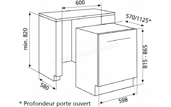 GLEM GDI6250 - Dimensions