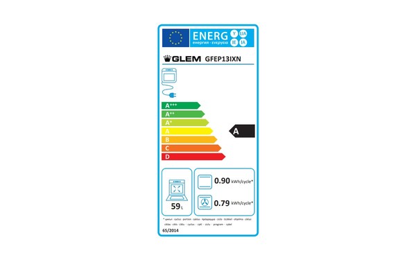 GLEM GFEP13IXN - &Eacute;tiquette &eacute;nergie