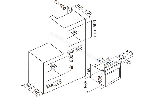 GLEM GFMC530IX - Sch&eacute;ma technique