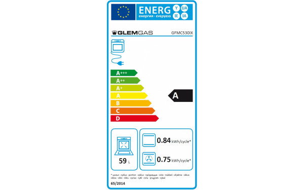 GLEM GFMC530IX - &Eacute;tiquette &eacute;nergie