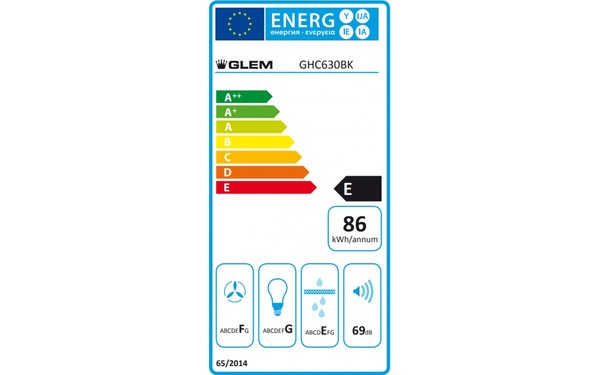 GLEM GHC630BK - &Eacute;tiquette &eacute;nergie