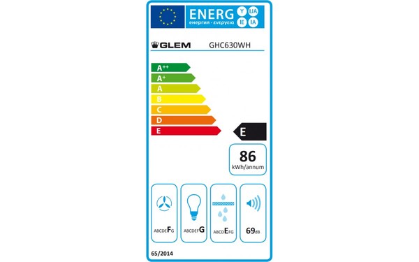 GLEM GHC630WH - &Eacute;tiquette &eacute;nergie