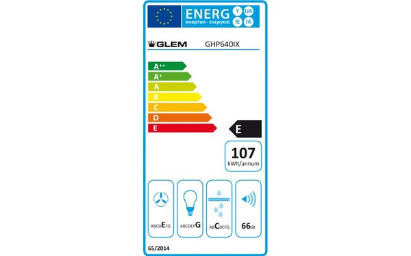 GLEM GHP640IX - &Eacute;tiquette &eacute;nergie