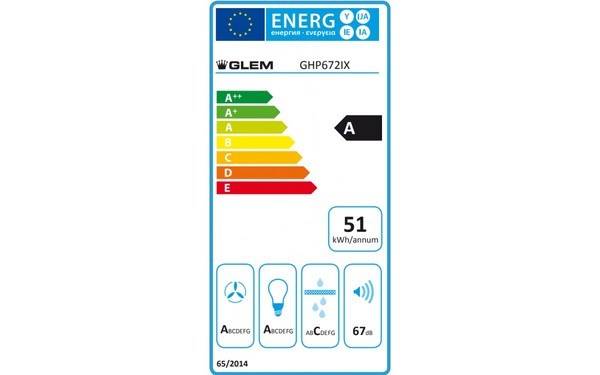 GLEM GHP672IX - &Eacute;tiquette &eacute;nergie