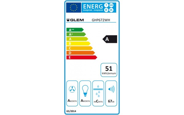 GLEM GHP672WH - &Eacute;tiquette &eacute;nergie