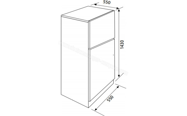 GLEM GRF2103BK - Dimensions