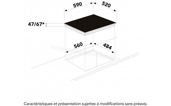 GLEM GTH64ET - Dimensions