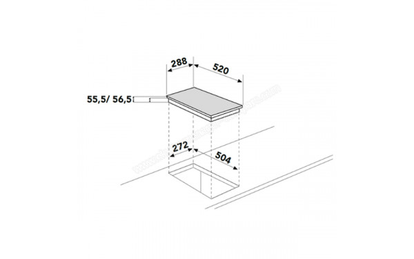 GLEM GTI321BS - Dimensions