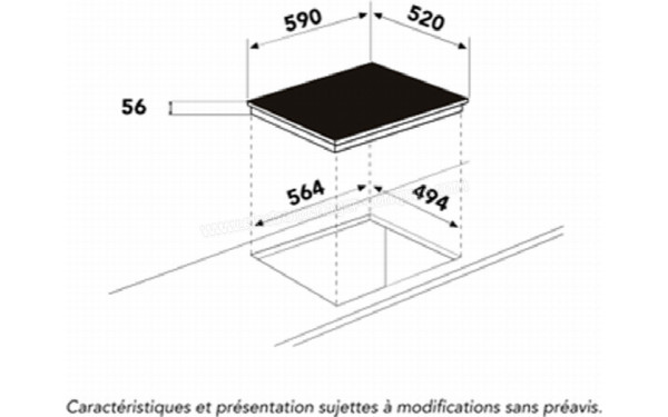 GLEM GTI640SL - Dimensions