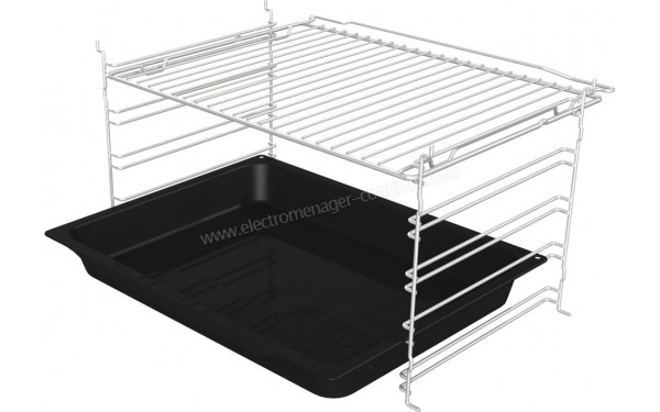 GORENJE BOP6737E02XK - Vue de la grille, du l&egrave;chefrite et des rails
