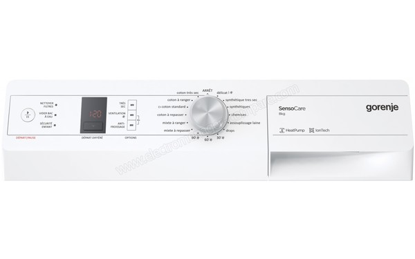 GORENJE D85F65T - Panneau de commandes