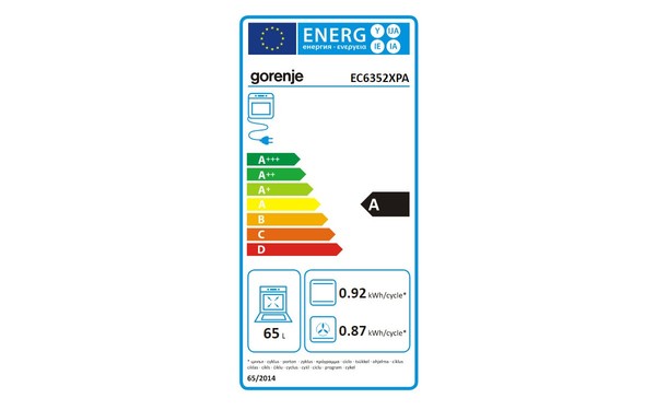 GORENJE EC6352XPA - &Eacute;tiquette &eacute;nergie