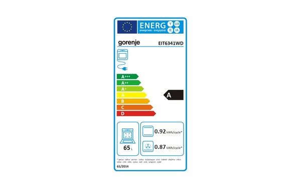 GORENJE EIT6341WD - &Eacute;tiquette &eacute;nergie