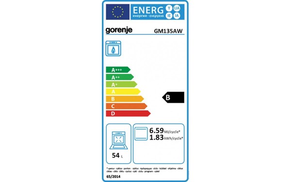 GORENJE GM135AW - &Eacute;tiquette &eacute;nergie