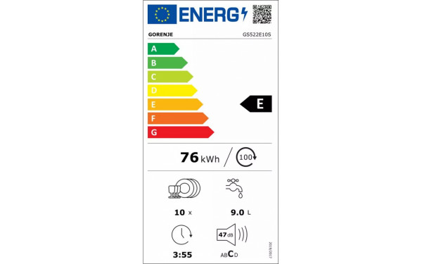 GORENJE GS522E10S - &Eacute;tiquette &eacute;nergie v2