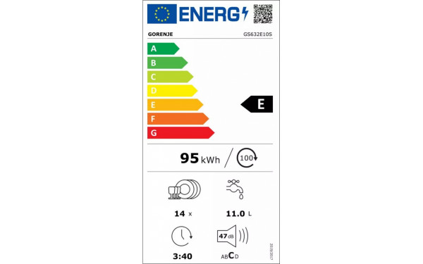 GORENJE GS632E10S - &Eacute;tiquette &eacute;nergie v2